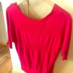 White House Black Market short sleeve red sweater